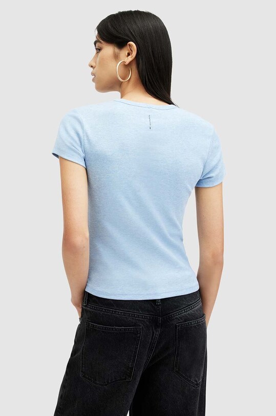Хлопковая футболка AllSaints STEVIE TEE голубой W102JA