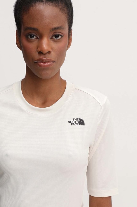The North Face t-shirt sportowy Shadow beżowy NF0A87TWQLI1