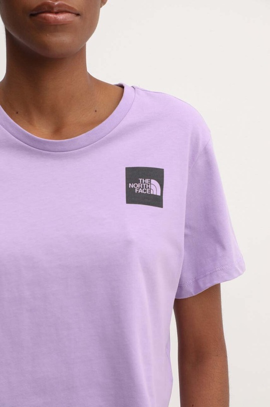 The North Face tricou din bumbac NF0A87NBQZI1 violet
