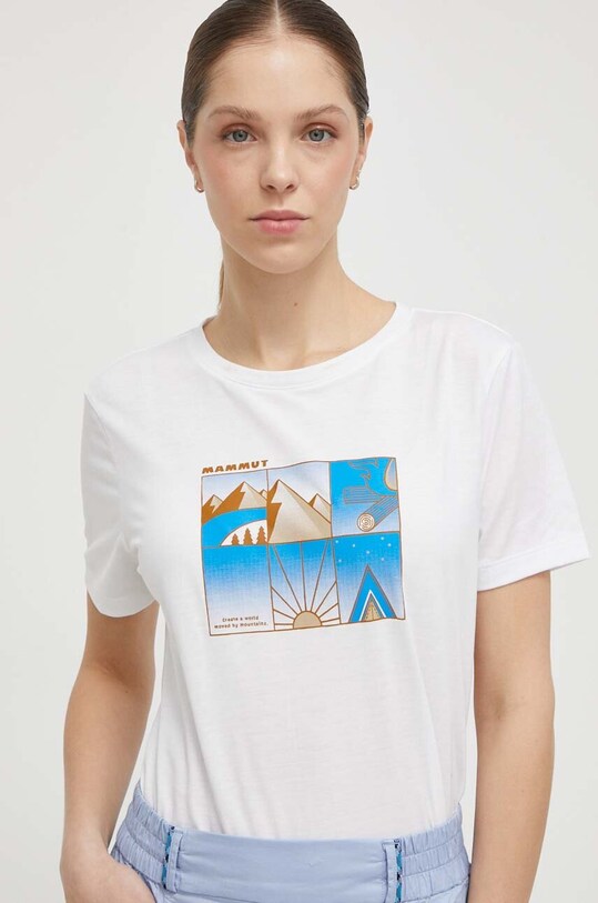 Mammut t-shirt mintás fehér 1017.04084