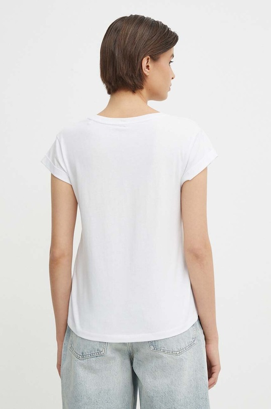 Odzież Pepe Jeans t-shirt bawełniany KELTSE PL505862 biały