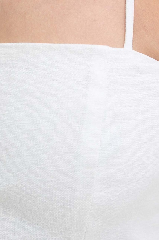 Ľanový top Bardot SITA 59261TB.IVORY
