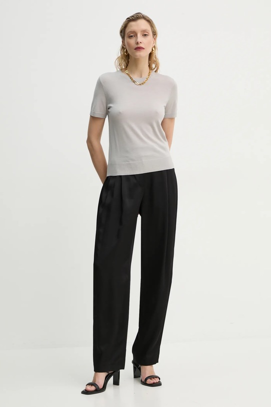 Vuneni pulover Theory I1211701 siva SS25