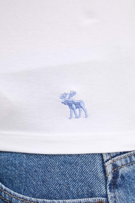 Tričko Abercrombie & Fitch KI139.4420.100 bílá