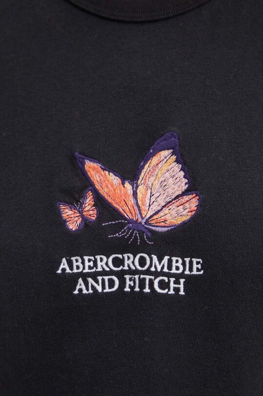 Abercrombie & Fitch tricou din bumbac KI157.4095.900 negru