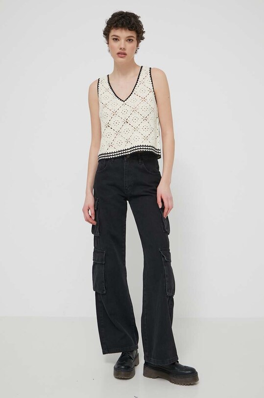 Top Desigual KAREN 24SWTKAS béžová SS24
