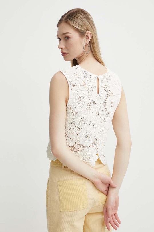 Oblečení Bavlněný top Desigual YELLIT 24SWTK98 béžová