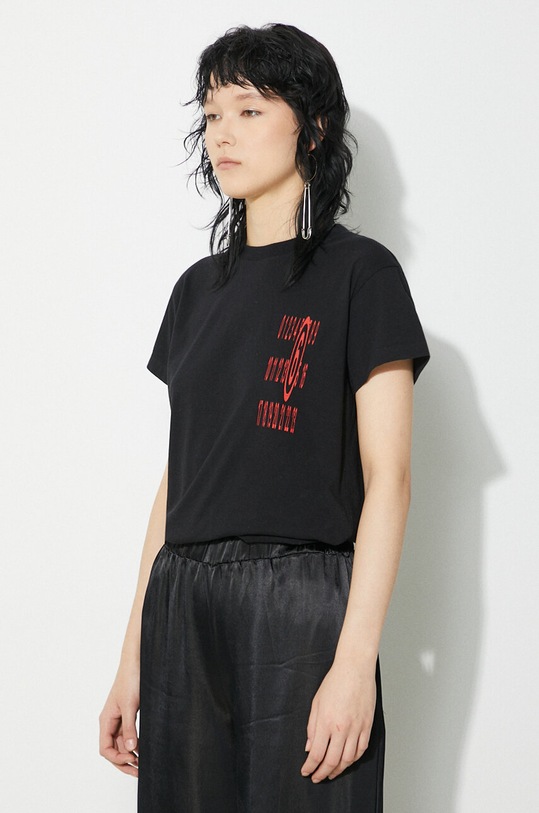 MM6 Maison Margiela cotton t-shirt black S62GD0185