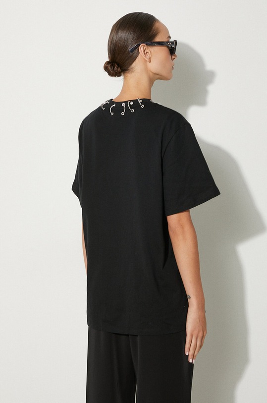 Odzież Rotate t-shirt bawełniany 112309100 czarny