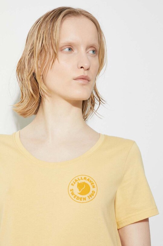 Тениска Fjallraven 1960 Logo T-shirt W F83513.133 жълт