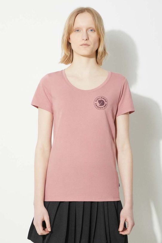 Футболка Fjallraven 1960 Logo T-shirt W regular розовый F83513.300
