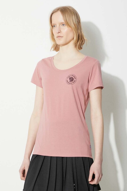Tričko Fjallraven 1960 Logo T-shirt W růžová F83513.300