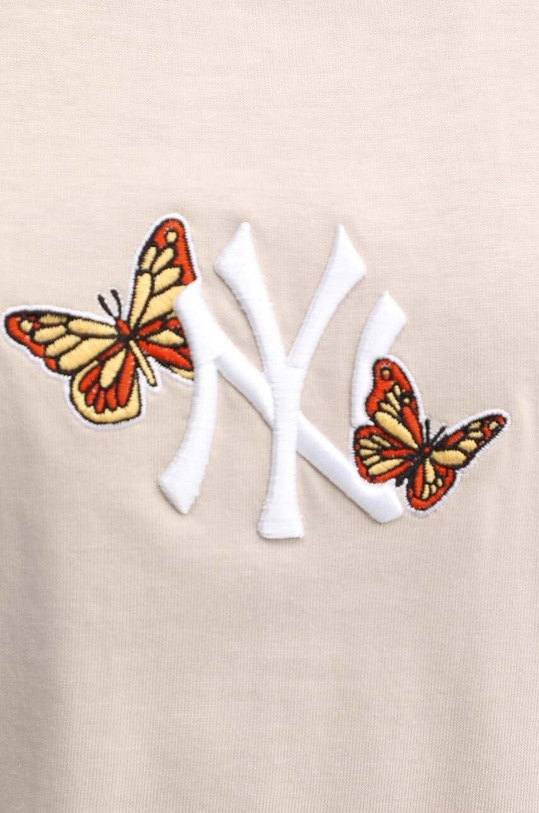 47 brand t-shirt bawełniany MLB New York Yankees BB017TMRKQI608520BN beżowy