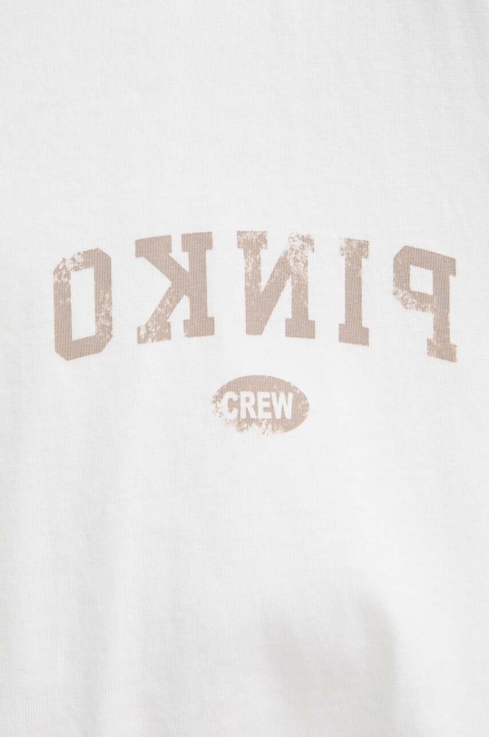 Памучна тениска Pinko 104257.A26S бежов