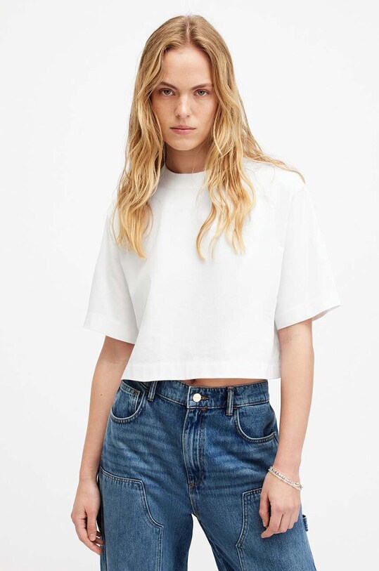 AllSaints tricou din bumbac LOTTIE TEE W132JA alb