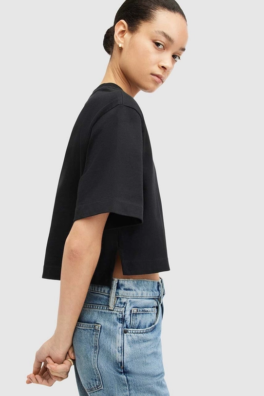 AllSaints t-shirt bawełniany LOTTIE TEE W132JA czarny