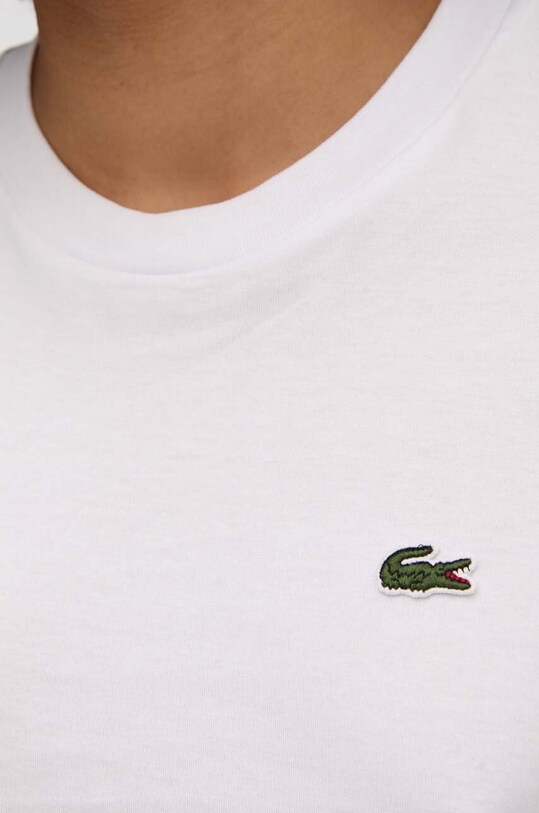 Lacoste tricou din bumbac TF7215 alb