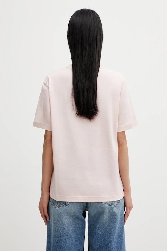 Oblečení Bavlněné tričko Lacoste TF7215 růžová