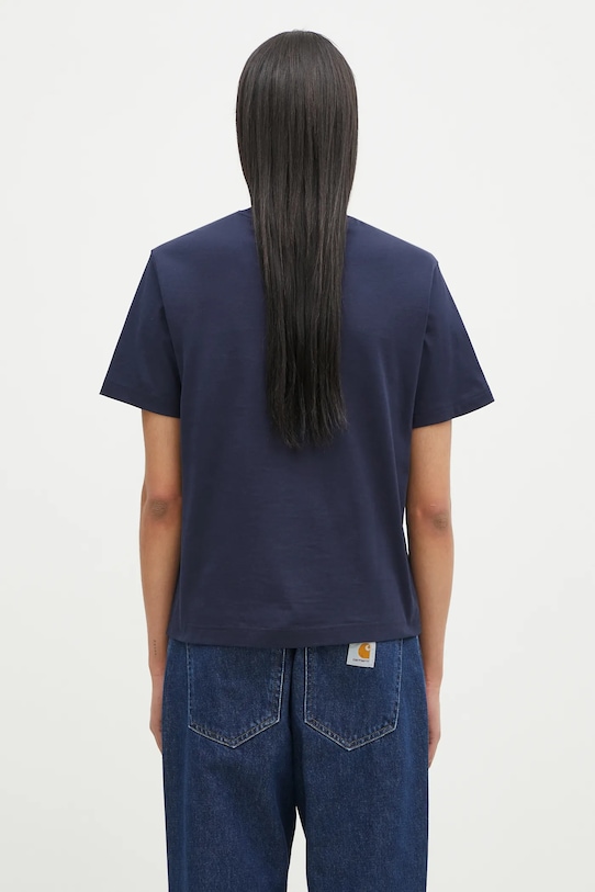 Odzież Lacoste t-shirt bawełniany TF7215 granatowy
