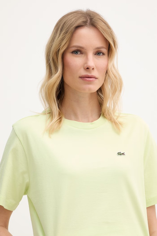 Lacoste Tričko bavlnené dámske zelená TF7215