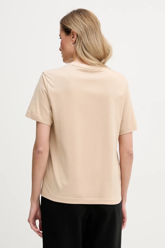 Odzież Lacoste t-shirt bawełniany TF7215 beżowy