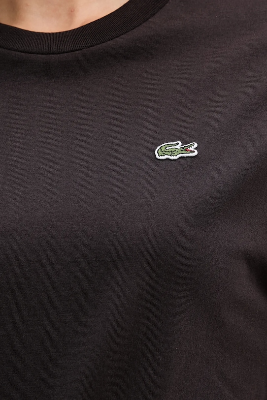 Lacoste t-shirt bawełniany TF7215 brązowy