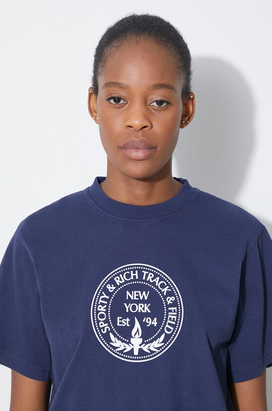 Sporty & Rich cotton t-shirt Central Park T Shirt TSAW2386NA navy