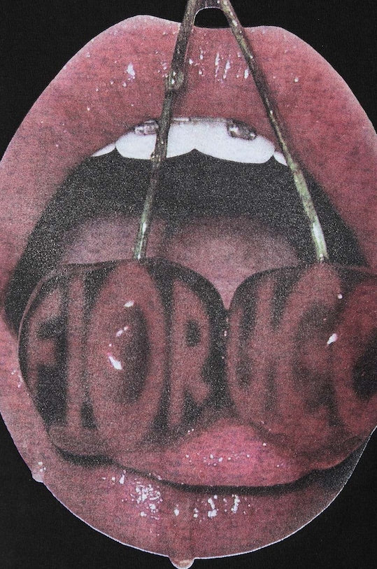 Fiorucci tricou Mouth Print W01FPTSH094CJ03BK01