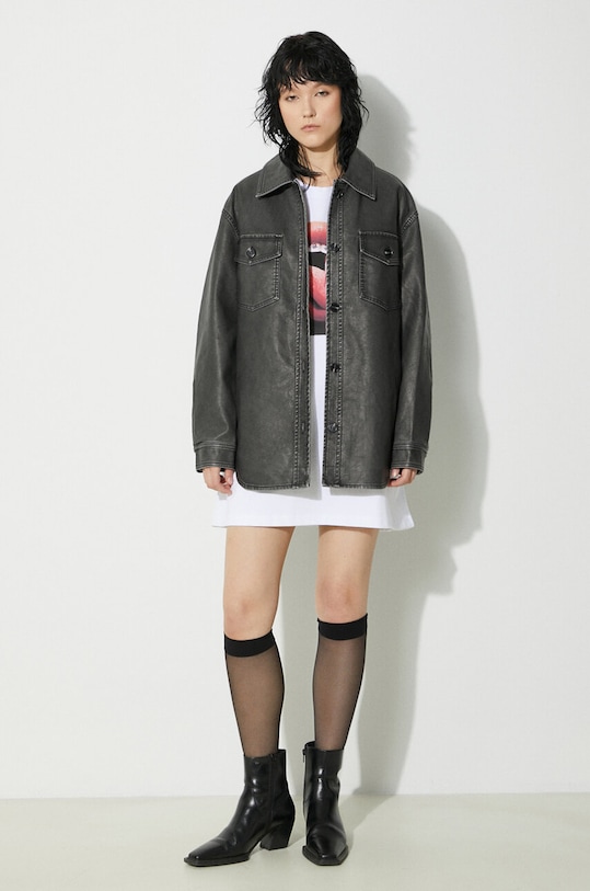 Bombažna kratka majica Fiorucci Mouth Print Boxy T-Shirt W01FPTSH102CJ01WH04 bela SS24