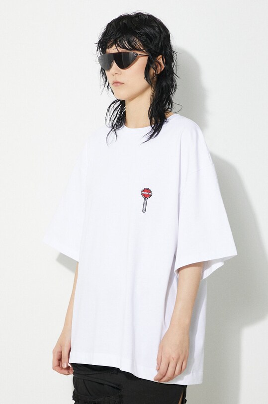 Fiorucci t-shirt bawełniany Lollipop Patch Boxy T-Shirt biały M01FPTSH103CJ01WH03
