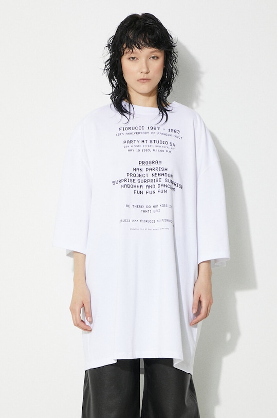 Abbigliamento Fiorucci t-shirt in cotone Invitation Print U01FPTSH107CJ01WH01 bianco