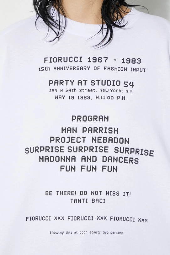 Fiorucci t-shirt bawełniany Invitation Print U01FPTSH107CJ01WH01