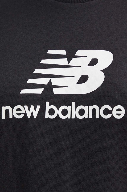New Balance tricou din bumbac Sport Essentials WT41502BK negru