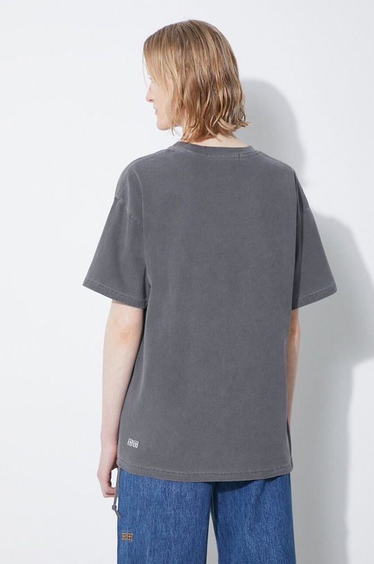 Одежда Хлопковая футболка KSUBI Stacked Oh G Ss Tee Charcoal WSP24TE006 серый