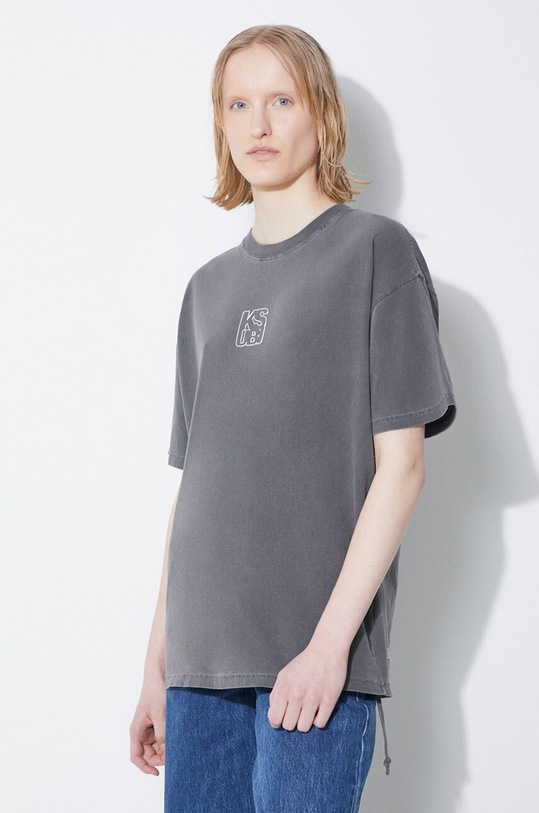 KSUBI t-shirt in cotone Stacked Oh G Ss Tee Charcoal grigio WSP24TE006