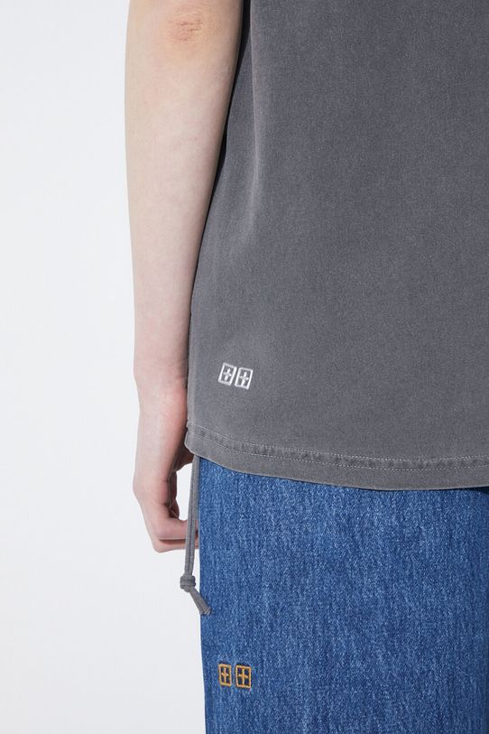 Pamučna majica KSUBI Stacked Oh G Ss Tee Charcoal WSP24TE006 siva