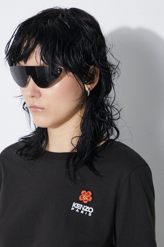 Хлопковая футболка Kenzo Boke Crest Classic T-Shirt FC62TS0124SO.99J чёрный