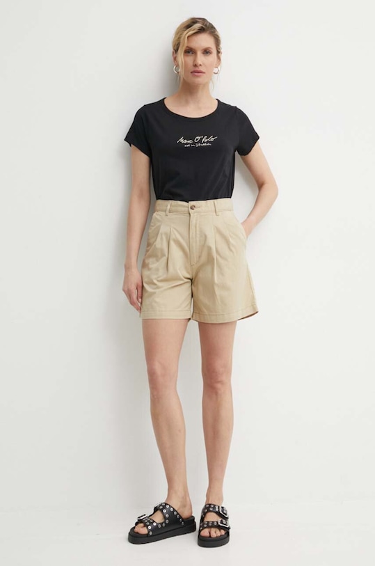 Bavlnené tričko Marc O'Polo 404206751431 čierna SS24