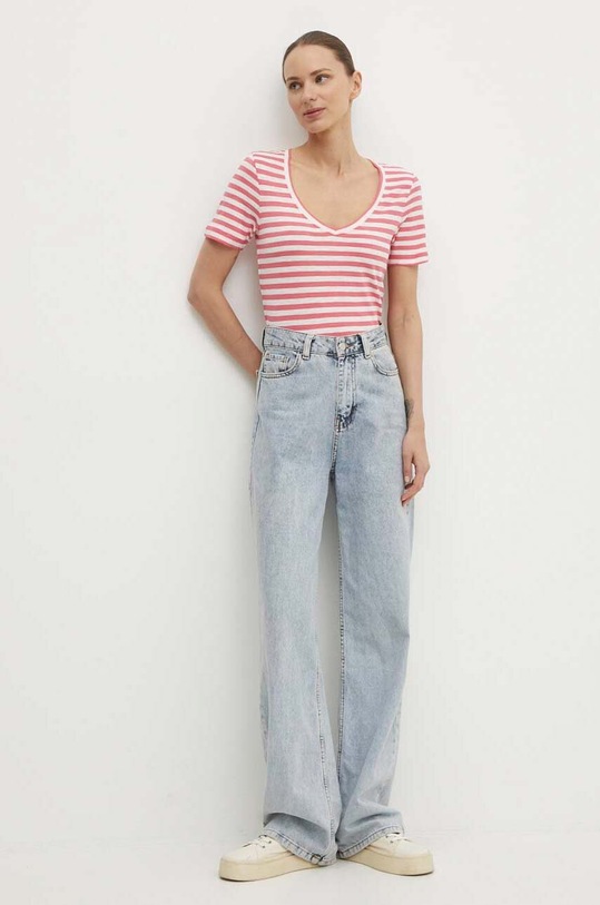 Бавовняна футболка Marc O'Polo 404219651293 рожевий SS24