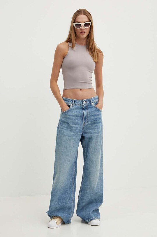 Top Hollister Co. KI339.3572.401 sivá SS24