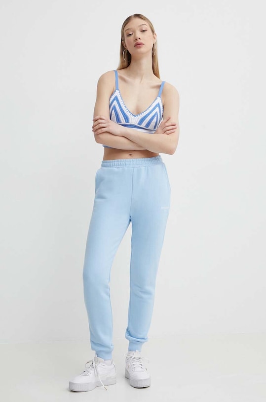 Bavlněný top Hollister Co. KI350.4142.214 modrá SS24