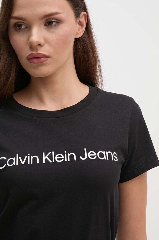 Calvin Klein Jeans pamut póló 2 db pamut fekete J20J220161