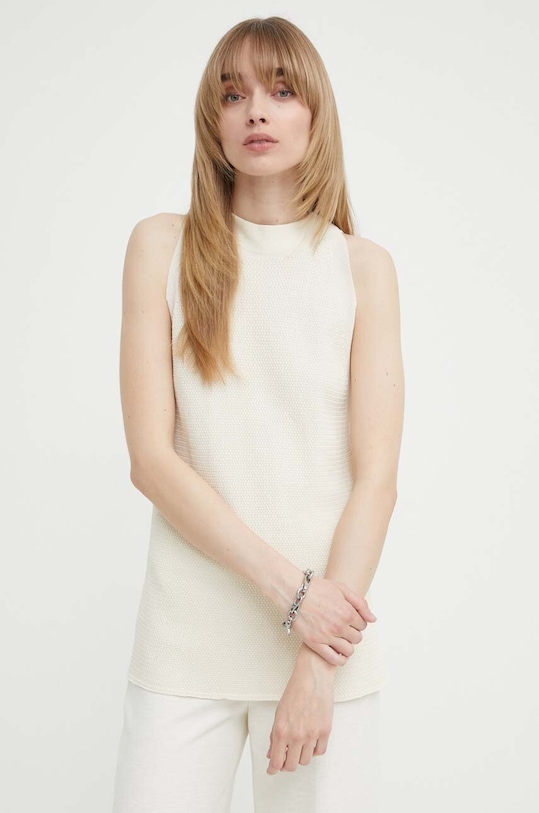 Bruuns Bazaar top GallberryBBDevika knit regular beżowy BBW3924