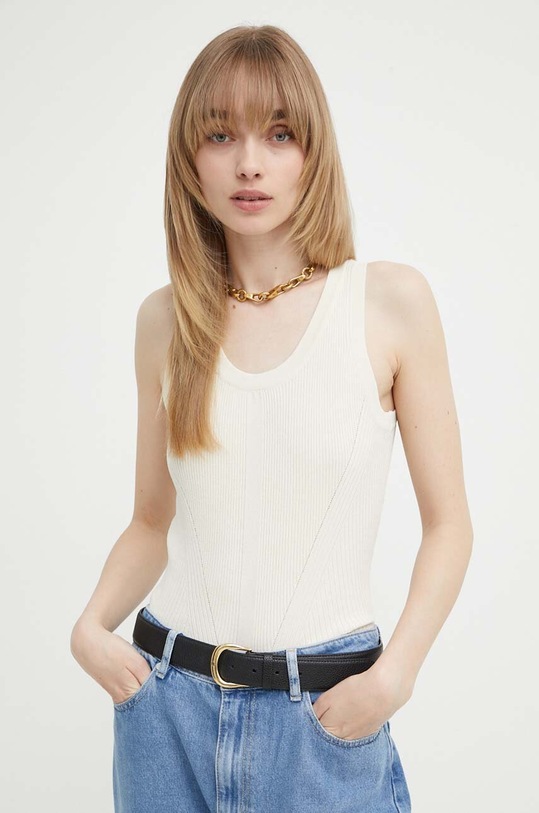 Top Bruuns Bazaar GallberryBBIlyana knit top béžová BBW3925