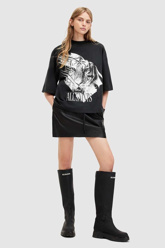 AllSaints tricou din bumbac PROWL AMELIE TEE W086JA negru