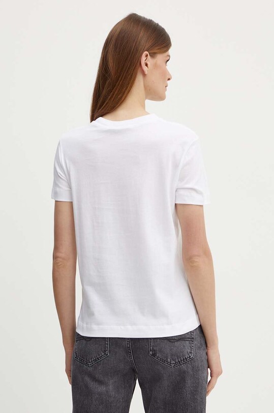 Oblečenie Bavlnené tričko Calvin Klein Jeans J20J219142 biela