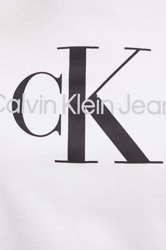 Bavlněné tričko Calvin Klein Jeans bílá J20J219142