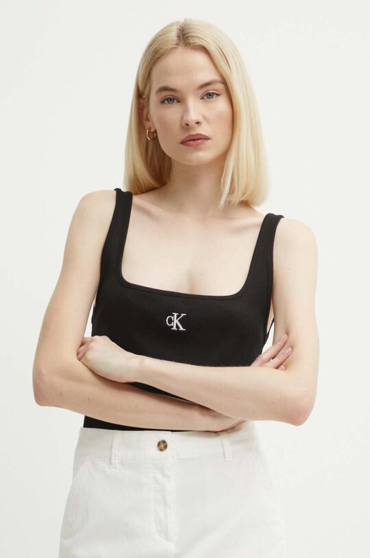 Calvin Klein Jeans top J20J223192 negru