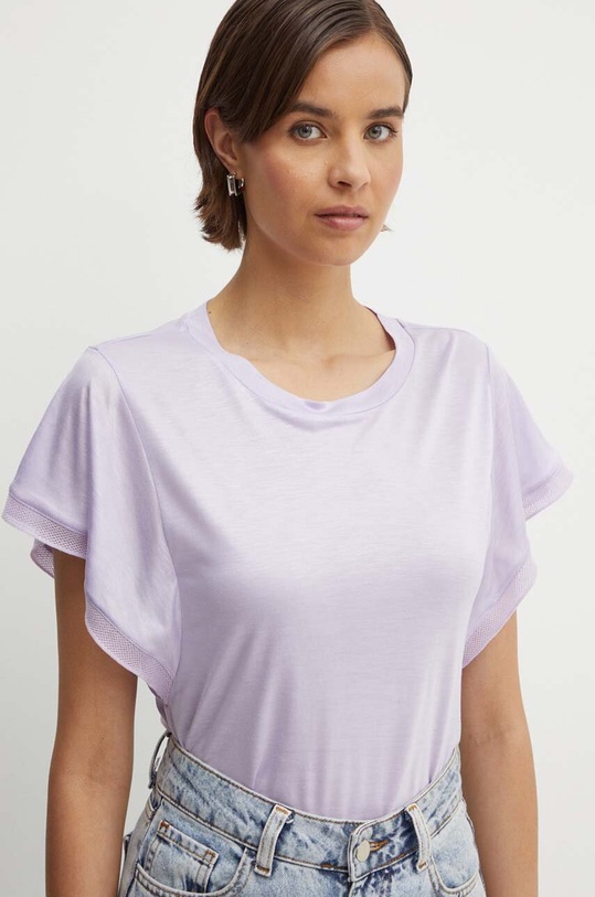 United Colors of Benetton tricou violet 37RTD1084