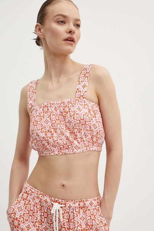 Roxy top VILLA WOVEN regular pomarańczowy ERJWT03623